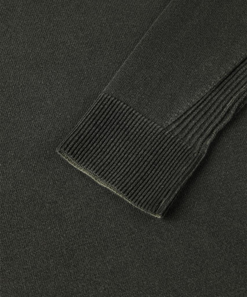 PANICALE Khaki Ribbed Crew Neck Knit