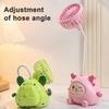 Cartoon Animals Desk Fan Fast Charging Flexible Hose Fan Multi-Purpose Phone Holder Pen Holder Portable Summer Cooling Fan