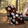 Baseball Theme Printed Blanket - Perfect for Couch, Bed, Travel & Outdoor Use | Machine Washable, Cozy & Durable.