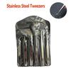 6PCS Precision Tweezers SetAnti Static Stainless Steel Tweezers Repair Tools for Electronics Repair Soldering Craft