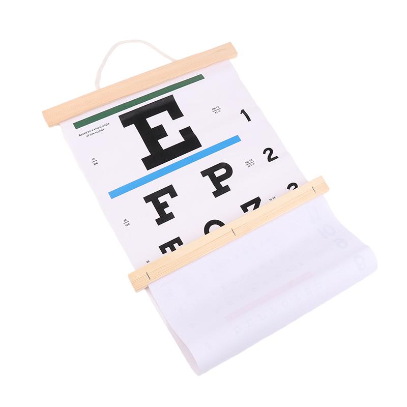 3Pcs/Pack Eye Charts Non-Reflective Visual Acuity Test Wall Chart Eye Exams For Hospital Home Kids Vision Schedule 22X11 Inches