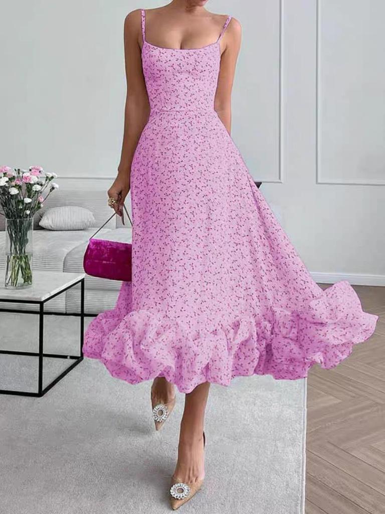 Large 3D A-Line Skirt with Hanging Straps