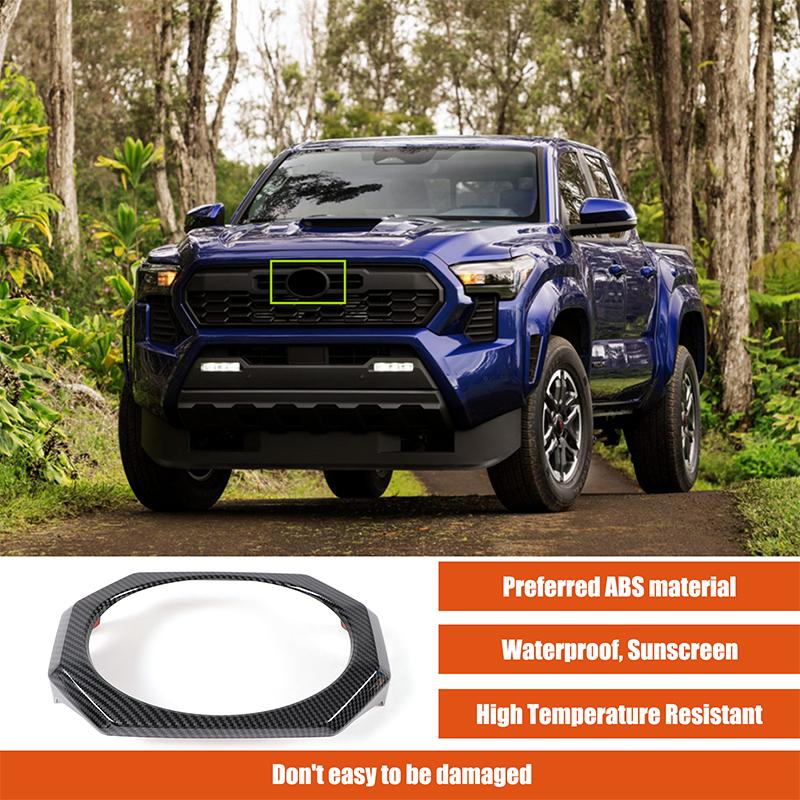 ABS Carbon Fiber For Toyota Tacoma 2024-2025 Central Control Trument Panel Steering Wheel Door Handle Interior Accessories