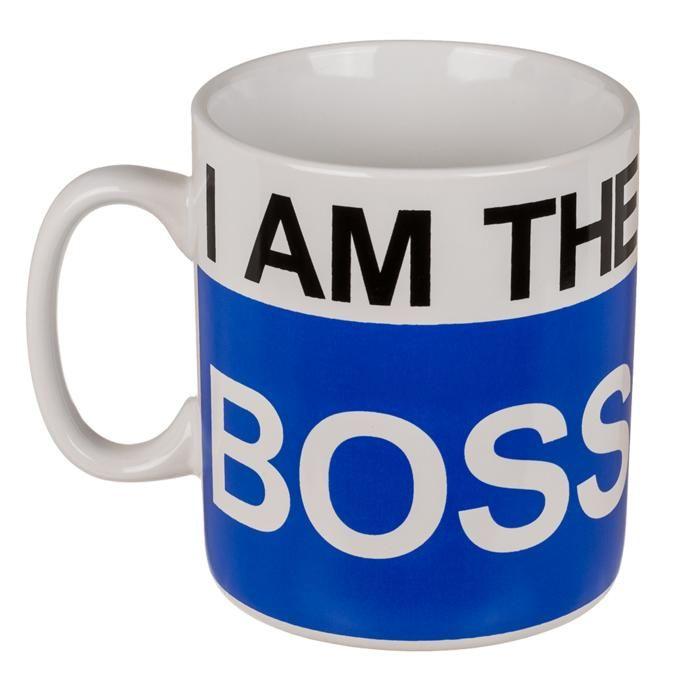 Tasse - I AM THE BOSS - XL - 750 Ml - Céramique - Bleu