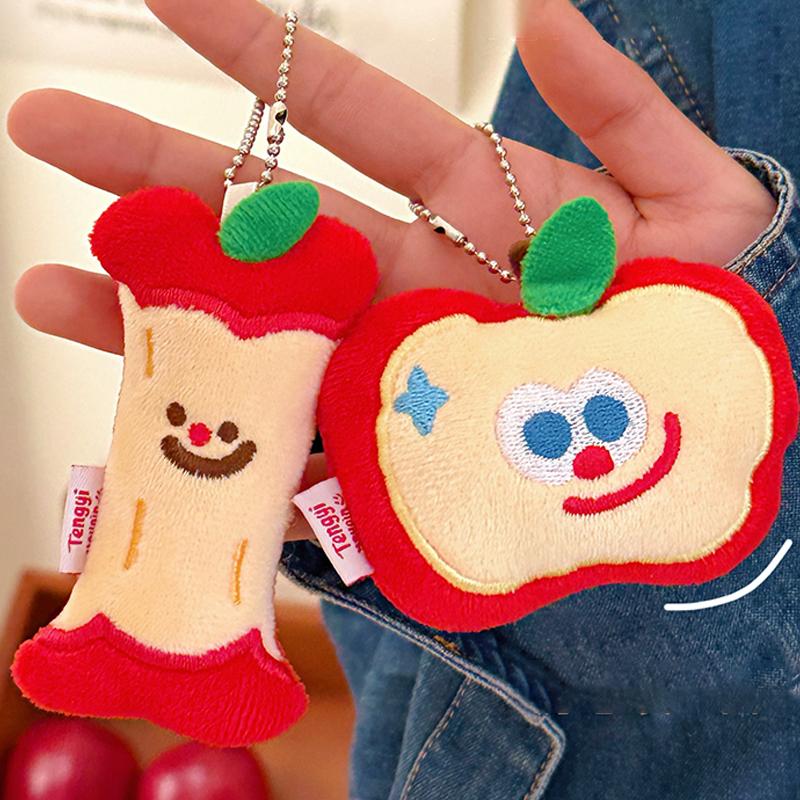 Kawaii Christmas Plush Keychain Christmas Tree Deer Hanging Ornaments Christmas Gift Schoolbag Keychain Bag Pendant Kids Gift