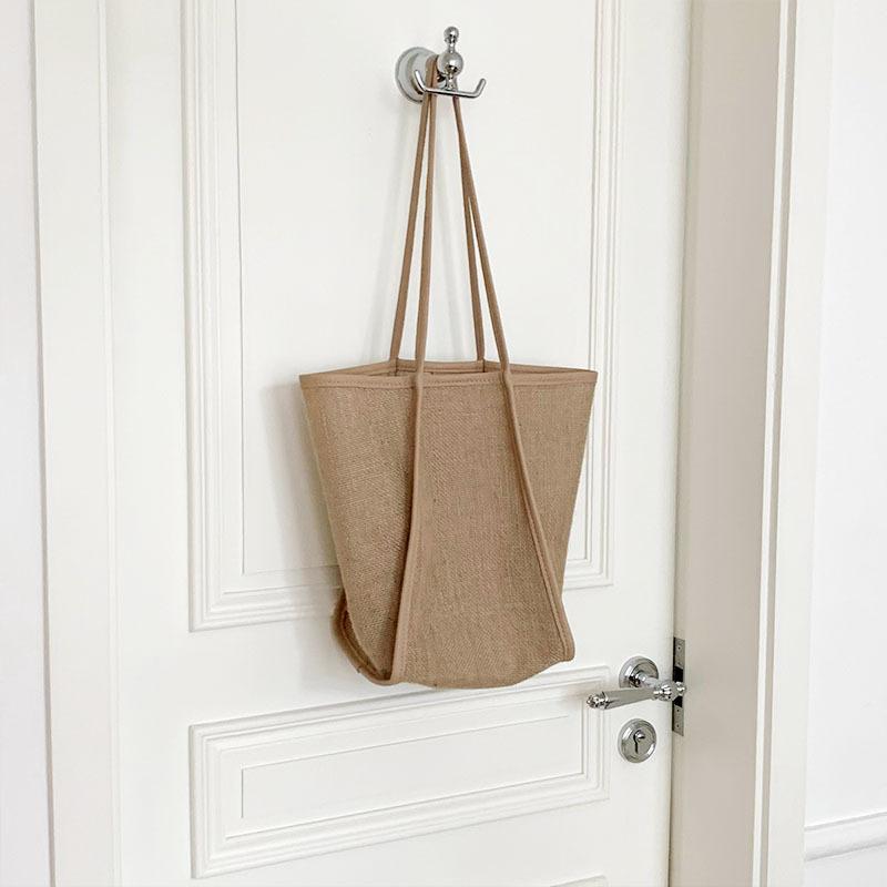 Large capacity women s bag rattan grass woven handbag one-shoulder women s fashion shopping bag tote bag абрикосовый