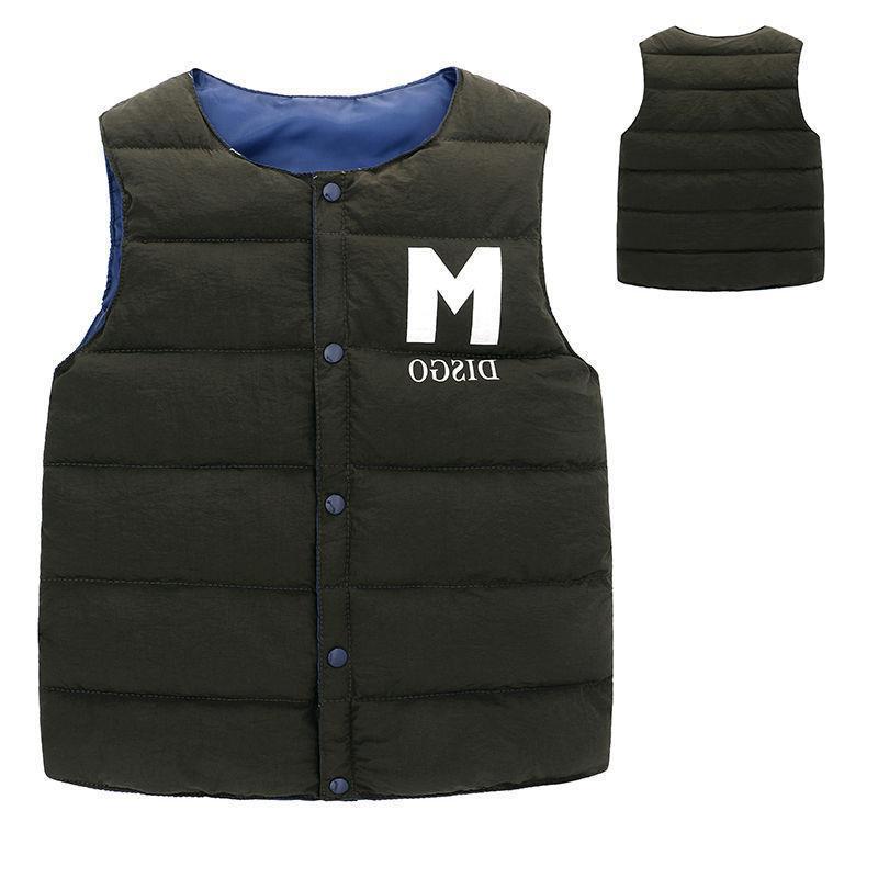 

Новый стиль эксклюзивного осенне-зимнего жилета из хлопка для больших детей для мальчиков и девочек, который можно носить как внутри, так и снаружи. 160 армия зеленый