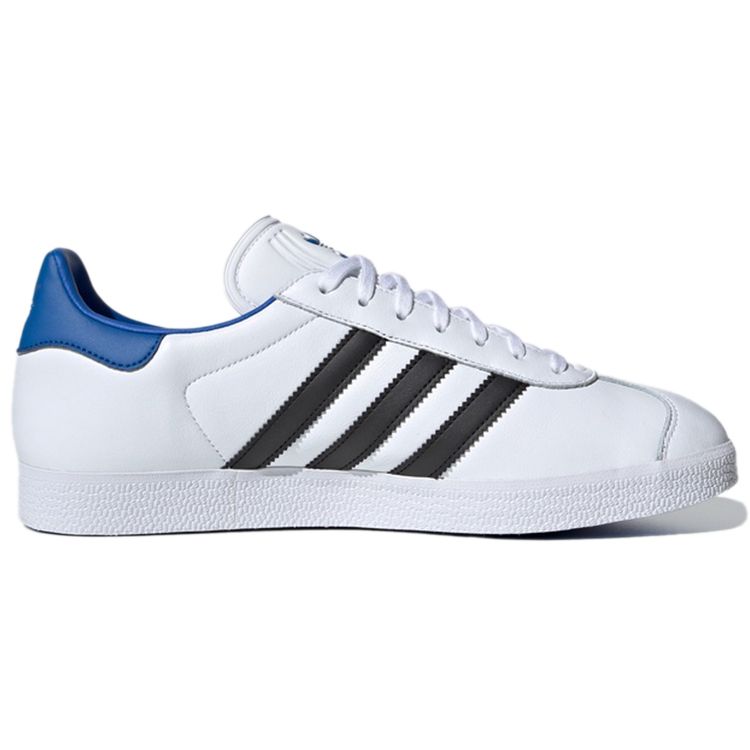 Adidas Originals Gazelle Low Top Sneakers Men Sneakers White Black Blue FU9665