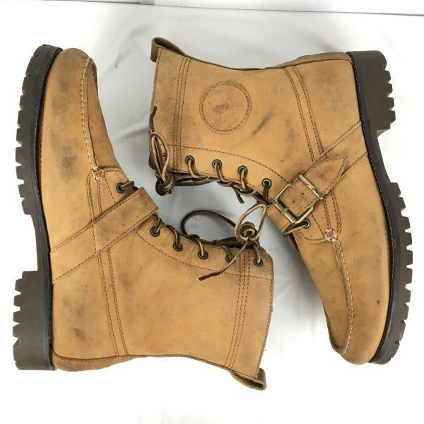 Ralph Lauren Polo Leather Short Boots 10D 27.05-28.0 Brown Work Country(USED)