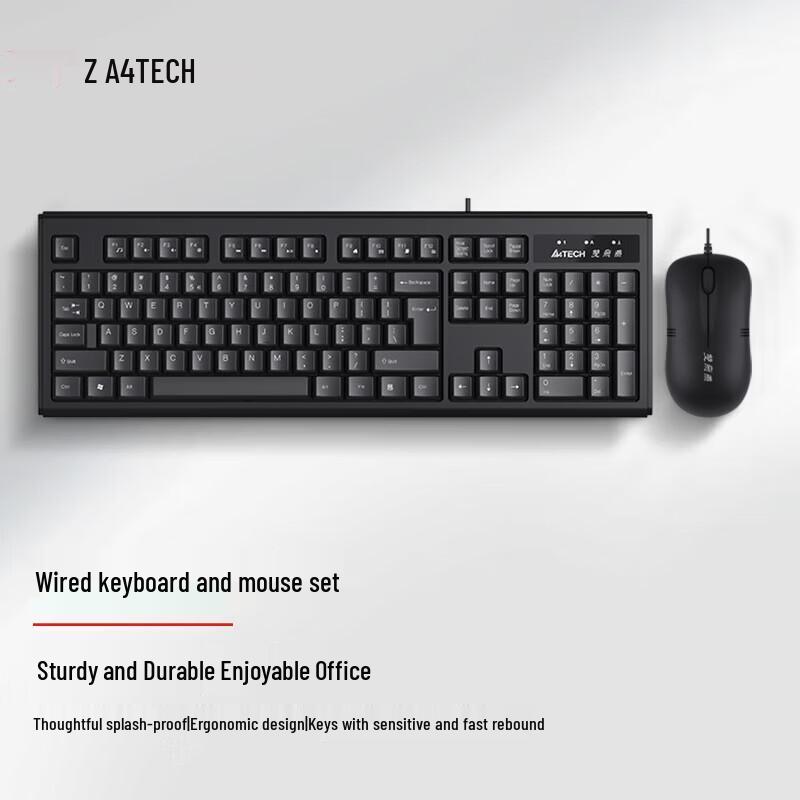 

A4TECH WKM-1000 Wired Keyboard and Mouse Combo