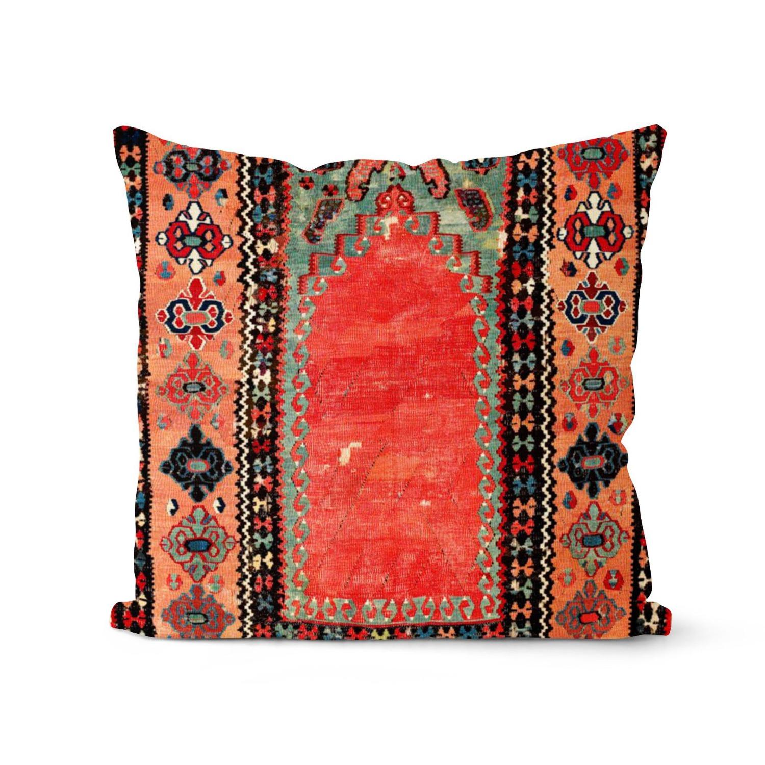 

Retro Abstract Geometric Ethnic Style Pillowcase Soft Furnishing American Summer Sofa Cushion 45*45cm