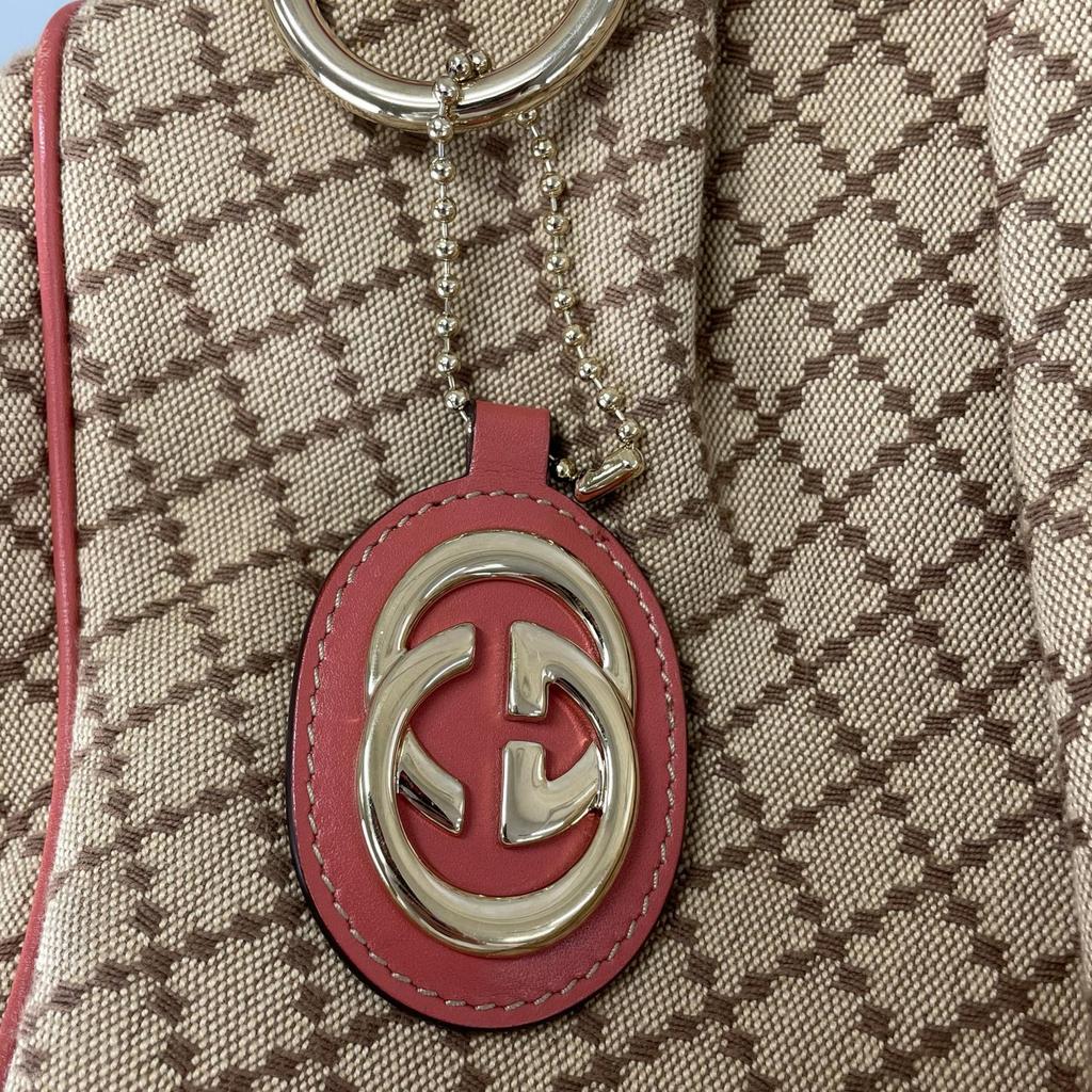GUCCI Diamante 211944 Handbag pink Women used