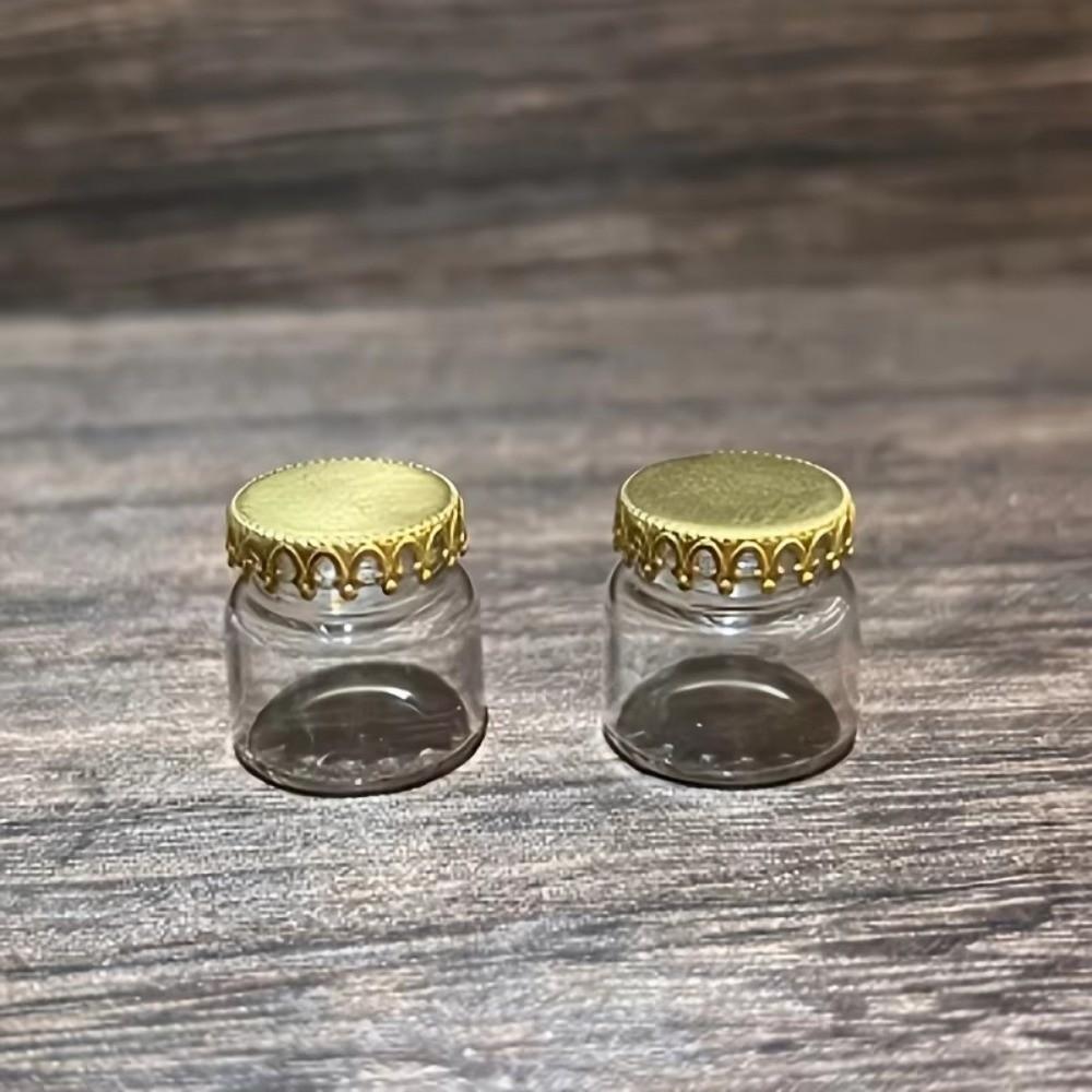 10pcs DIY Glass Jar Mini Miniature Figurines Cute Glass Bottle  Craft Supplies