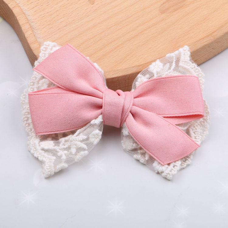 Children's Korean Hair Clips: Bows, Lace, Fashionable Princess Headwear for Little Girls
