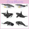 Set de Mini Modèles de Baleines de la Vie Marine avec Design Réaliste pour Décor d'Aquarium et Exposition Éducative