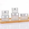 Frosted Glass Refillable Cosmetic Bottles: 50g Face Cream Jars, 30g Eye Cream Jars, Mask Jars