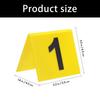 10Pieces Professional Crime Scene Markers Reusable Bright Yellow Labels Perfect for Training Simulations and Halloween Decors