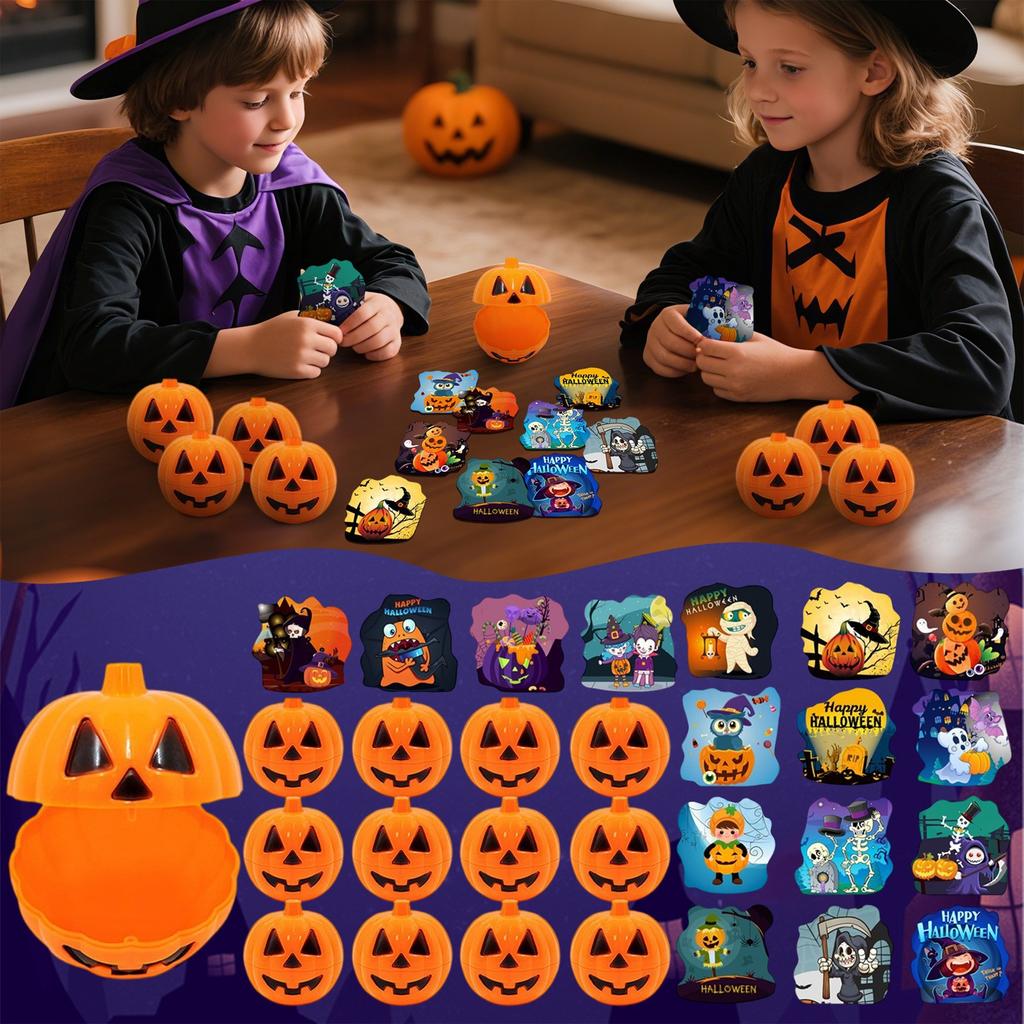 Halloween Puzzles, Halloween Puzzles - 24 Packs Of Printing Festival Puzzles, Halloween Pumpkin Witch Puzzle Toys, Game Development, Home Decoration.
