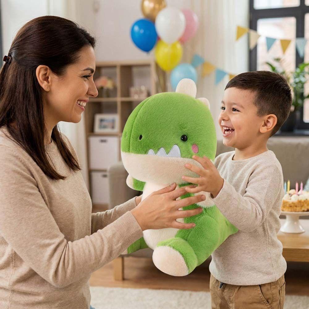 Fluffy Dinosaur Plush Doll Soft Stuffed Animals Doll Kids Birthday Christmas