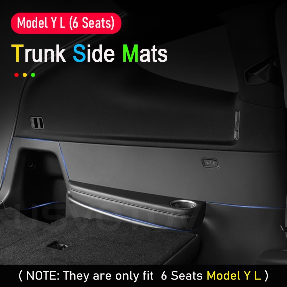 Door Sill Protector for Tesla Model YL Y L 2026 Accessories Anti-Kick Door Sill Guards Seat Slide Rail Pad Trunk Side Cover Mats