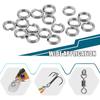 High-Strength Stainless Steel Split Rings for Fishing Lures Loop 5 Size Kit 200/250Pcs Corrosion-Resistant Connector Rings