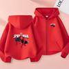 Kids Zipper Style Coat Fashion Animation Film Sweatshirt Clothing Boys Girl 3-12 Yrs Hoodie Long-Sleeved Casual Charming Clothes