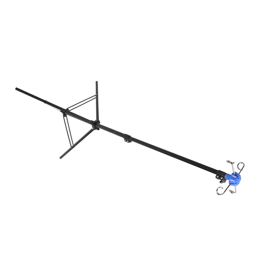 2 Set Portable IV Pole Foldable Retractable Infusion Stand Adjustable Height Stable Aluminum Alloy Stand for Clinic Home Care