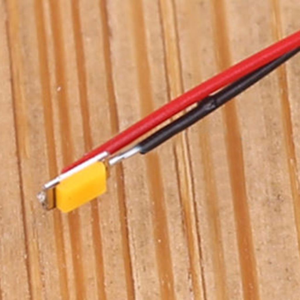 10 peças Novo T0402WM Pré-soldado Micro Litz Fios Cabos Branco Quente SMD Led 0402