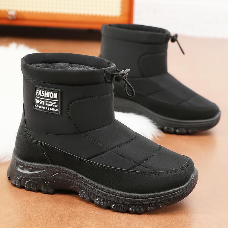 Men's and Women's Large Size Winter Warm Snow Boots Padded Lining Ankle Boots Non-slip Outdoor Shoes Hiking Mountaineering Sports Cotton Shoes
