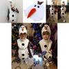 Adorable Kids Frozen Snowman Olaf Costume With Breathable Polyester Jumpsuit