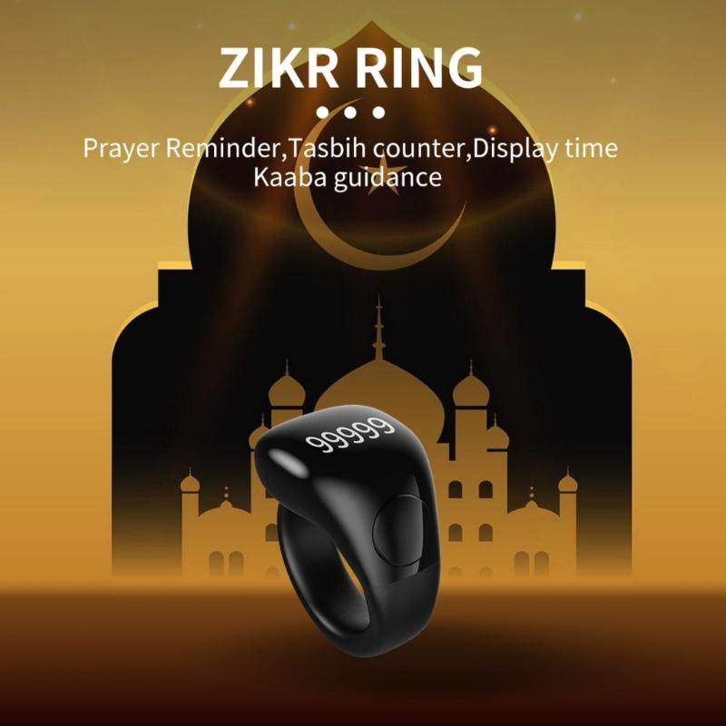 Adjustable Digital Counting Rings With Rechargeable Battery For Daily Use Digital Zikr Counter LED Display 99999 Count