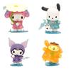 Sanrio Kuromi And My Melody Rainy Day Pvc Desk Figurines Set For Collection And Gift