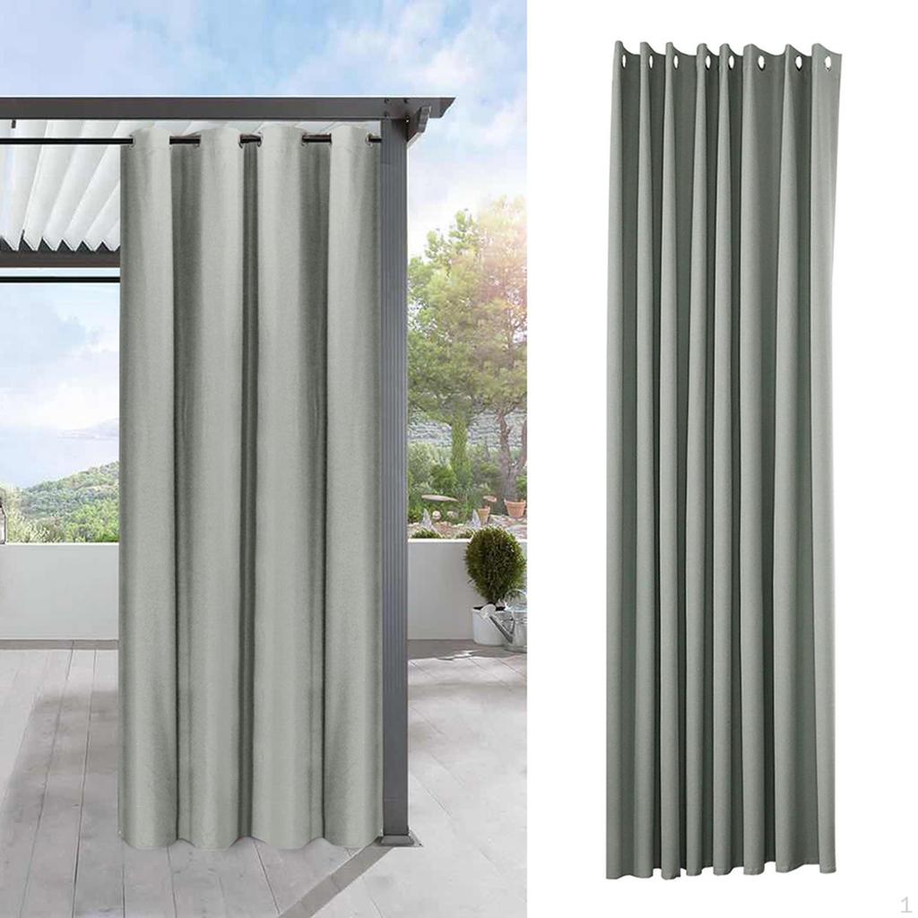 Vorhänge Außen Tragbarer Terrassenvorhang Oben Wasserdicht Innen Sichtschutzvorhang für