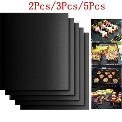 2 stk/ 3 stk/ 5 stk gjenbrukbare Non Stick grillmatte ark baking Teppe