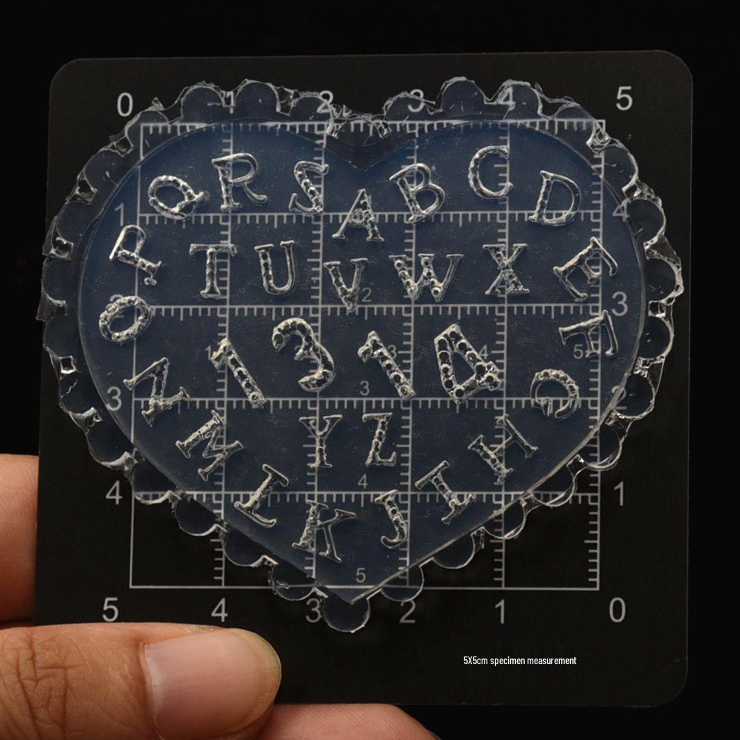 

Gothic Letter Silicone Mold for Mini Clay Nail Art