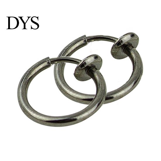 Goth Punk Earring 1Pc Simple No Deformance Unisex Nose Ear Piercing Lip Hoop Ring for Party Club Stud