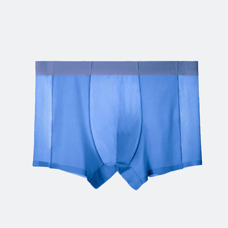 Men's Ultra-Thin Cool Ice Silk Breathable Seamless Boxer Briefs - 120 Pack