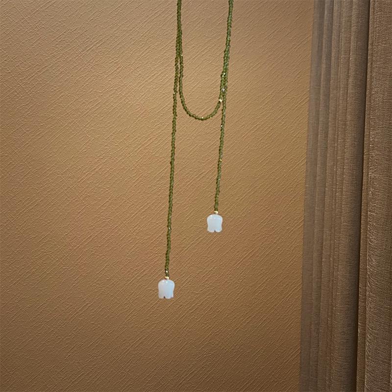 Crystal Winding Style Hanfu Chinese Style Collarbone Necklace