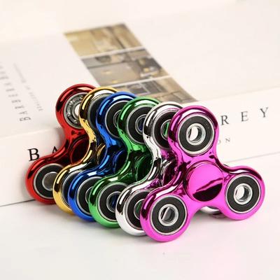 4 Bearings Hand Spinner Plating Fingertip Decompression Toy Fingertip Gyroscope  Adult