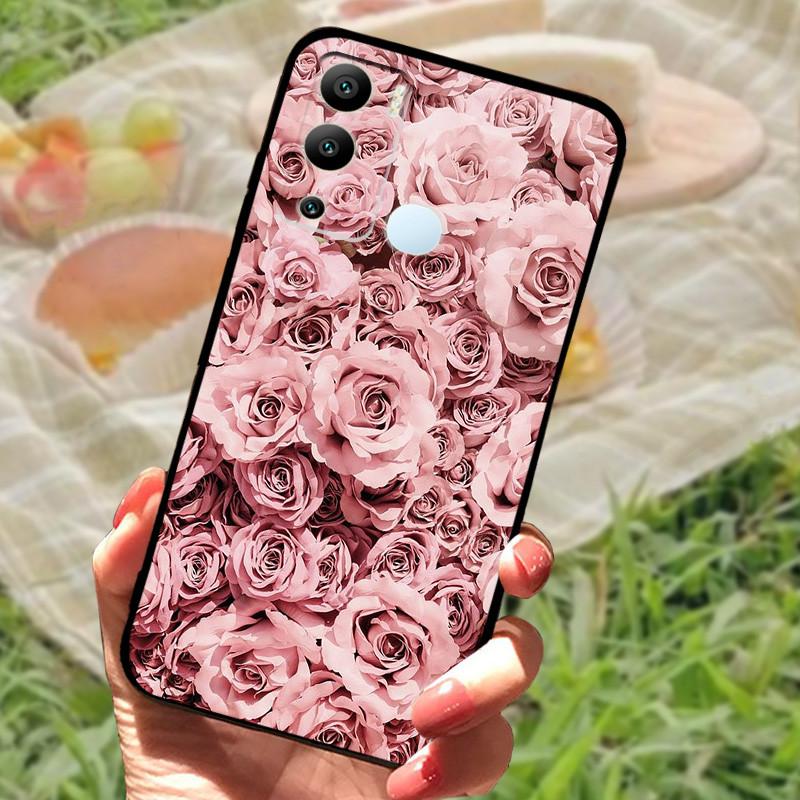 For Infinix Hot 12i Case 12 i X665B Silicone Soft TPU Phone Cover For Infinix Hot 12 Pro X668C Cases Hot12 X6817 Bumper Fundas