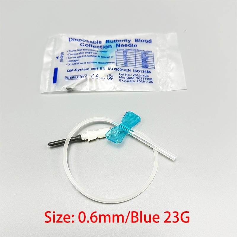 50-500 Pieces Disposable Butterfly-Type Blood Collection Needles Double-Wing Blood Sampling Needles for Pets Dogs and Cats