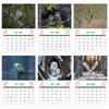 Owl Themed Perpetual Calendar – Reusable Wooden Flip Calendar Desk Ornament