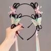 Tassel Butterfly Ribbon Headband Chinese Style Hair Bands for Children  Gifts