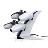Double Controller Charger Holder Stand Aircraft Shape Charging Dock Station with LED Indicator Type C Output for P5