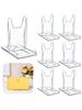 6PCS Photo Frame Stand Business Card Holder Phone Stand Tag Holder Hanging Tray Stand Plastic Display Rack