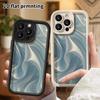 Phone Case: 2D Flat Design Suitable for iPhone 18, 17, 16, 15, 14, 13 Pro Stepped Protective Case, Light Ice Blue Satin, Christmas and Halloween Gifts