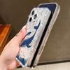 Diamond Frame Clear Phone Case For iPhone 16E 16 Pro Max 15 Pro 14 13 12 11 Whale Turtle Pattern Soft Silicone Shockproof Cover