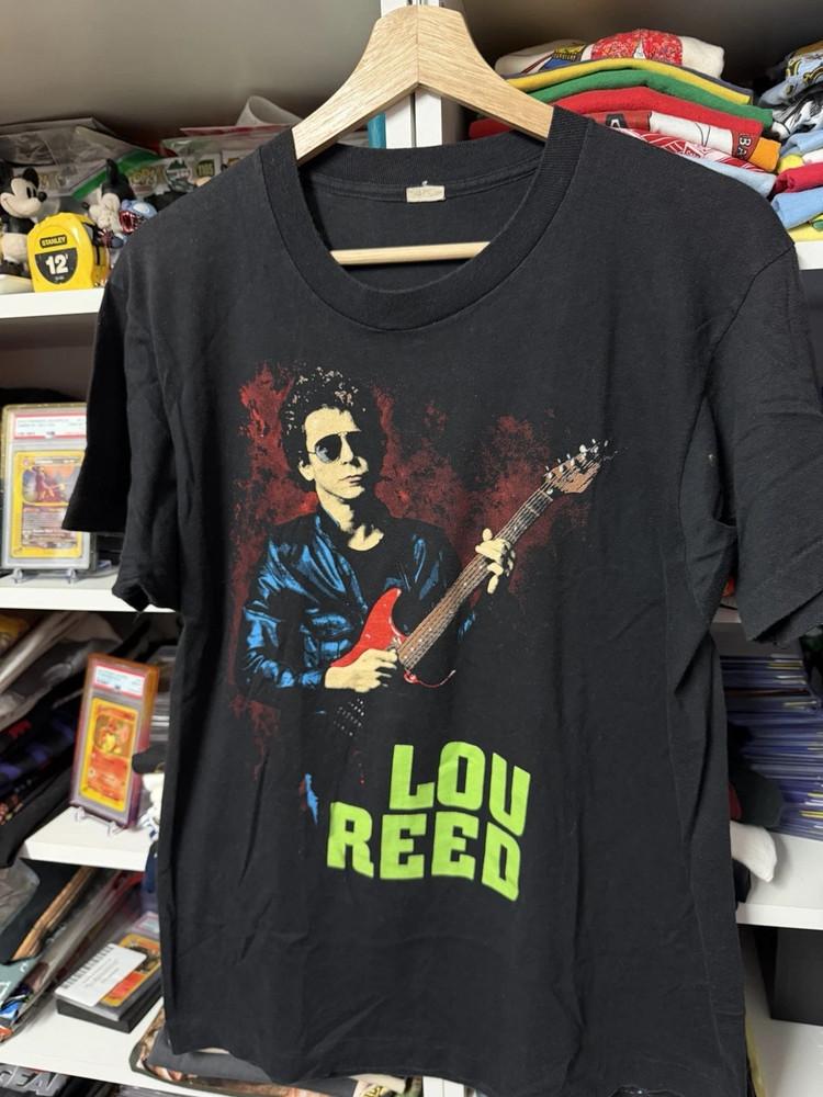 Vintage 80’s Lou Reed New York’ Tour Band TShirt Double sided reprint PA8156 Unisex T-Shirt XXXXL