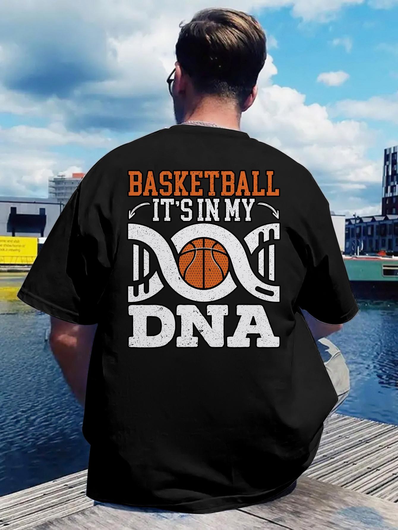 Inspirational Basketball Graphic T-shirt - Basketball Is in My DNA Design XXL