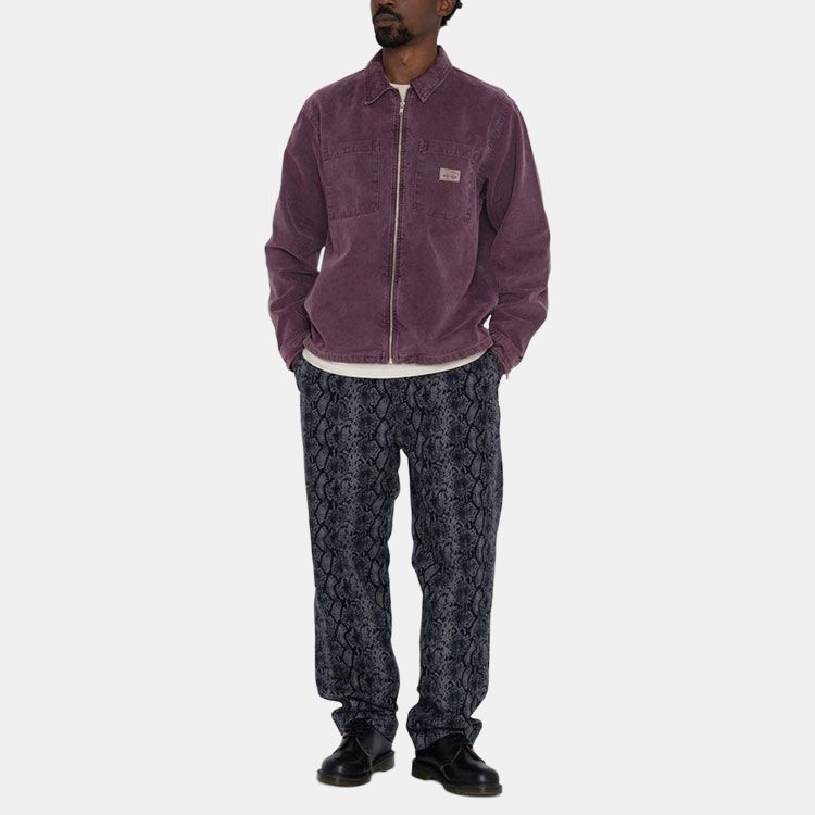 Stussy Washed Canvas Zip Shirt 1110264